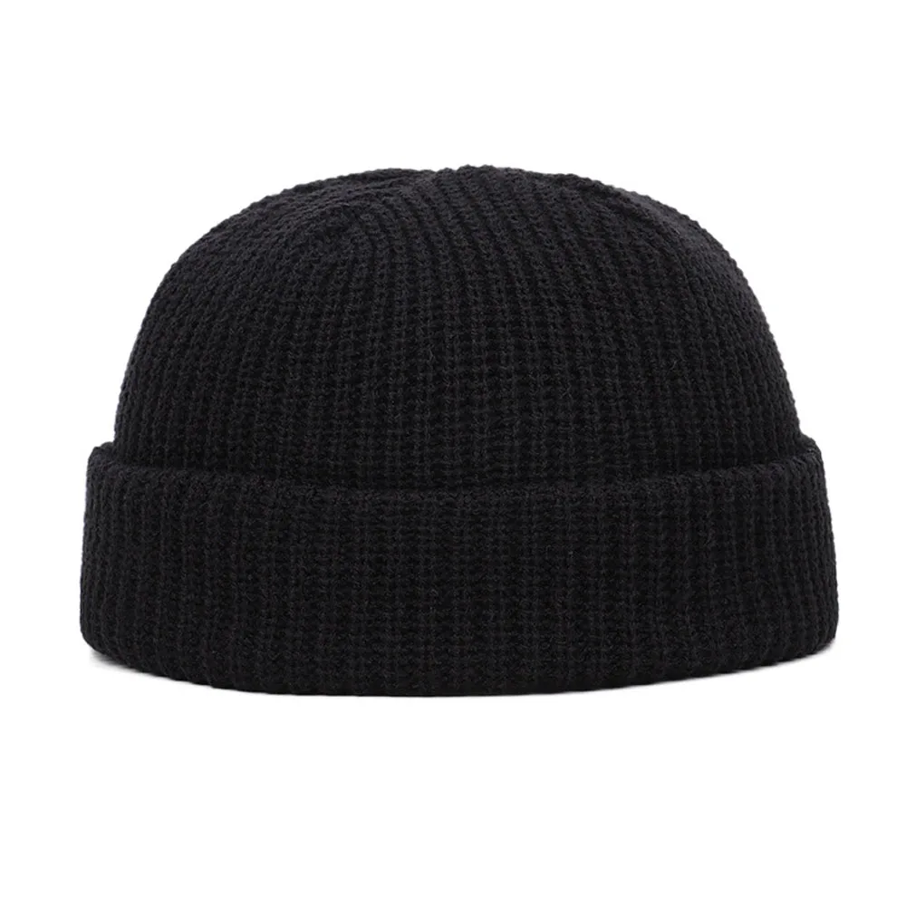 Unisex Knitted Beanie Hat, Sol - Beanie Cuffed Knit ulasan dan harga