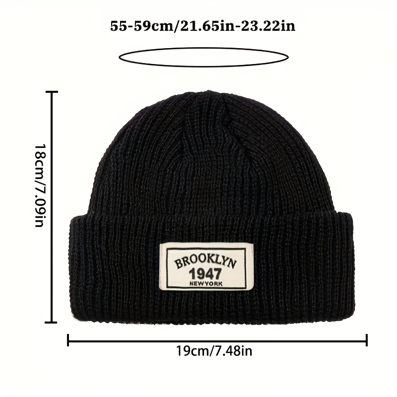 Unisex Brooklyn 1947 New York  - Beanie Cuffed Knit ulasan dan harga