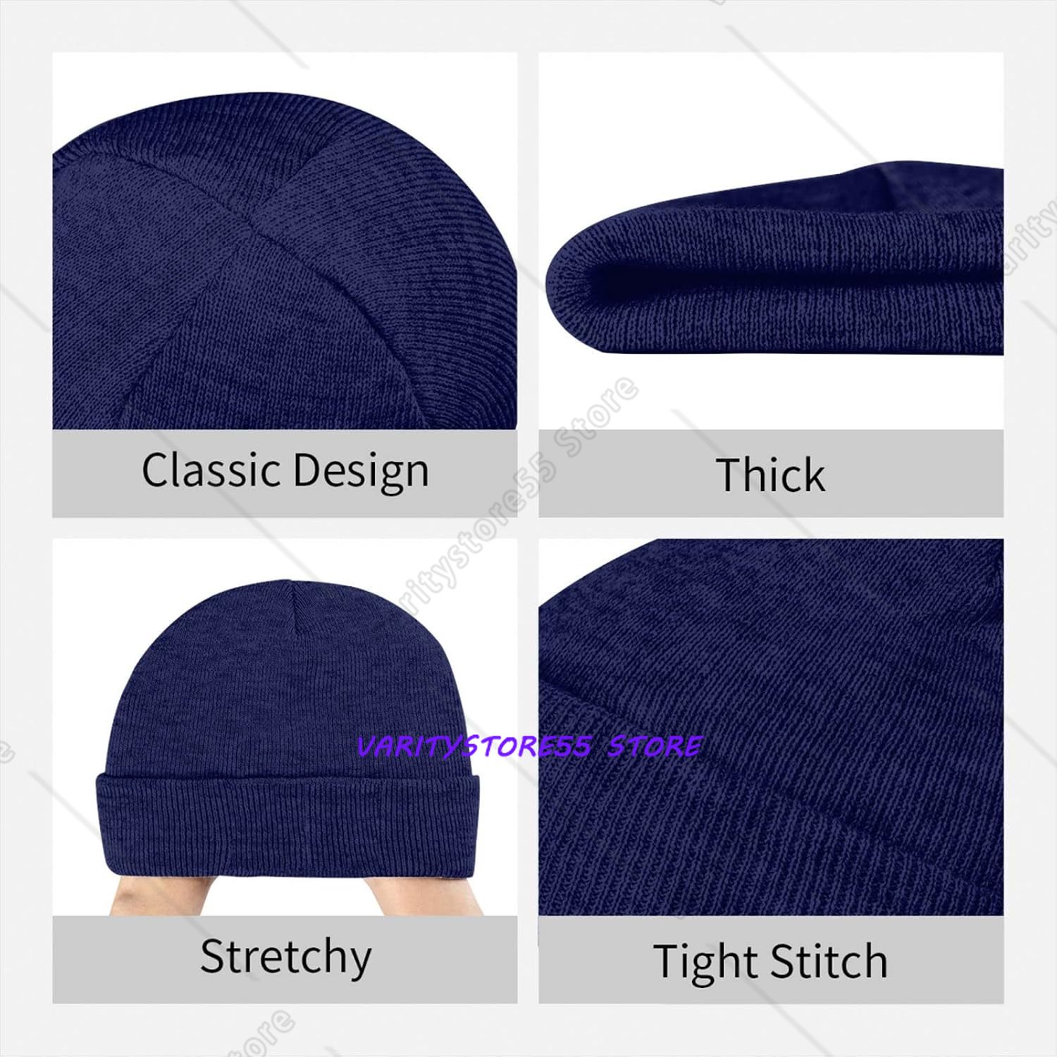 Colorful Roses Beanie for Men  - Beanie Cuffed Knit ulasan dan harga
