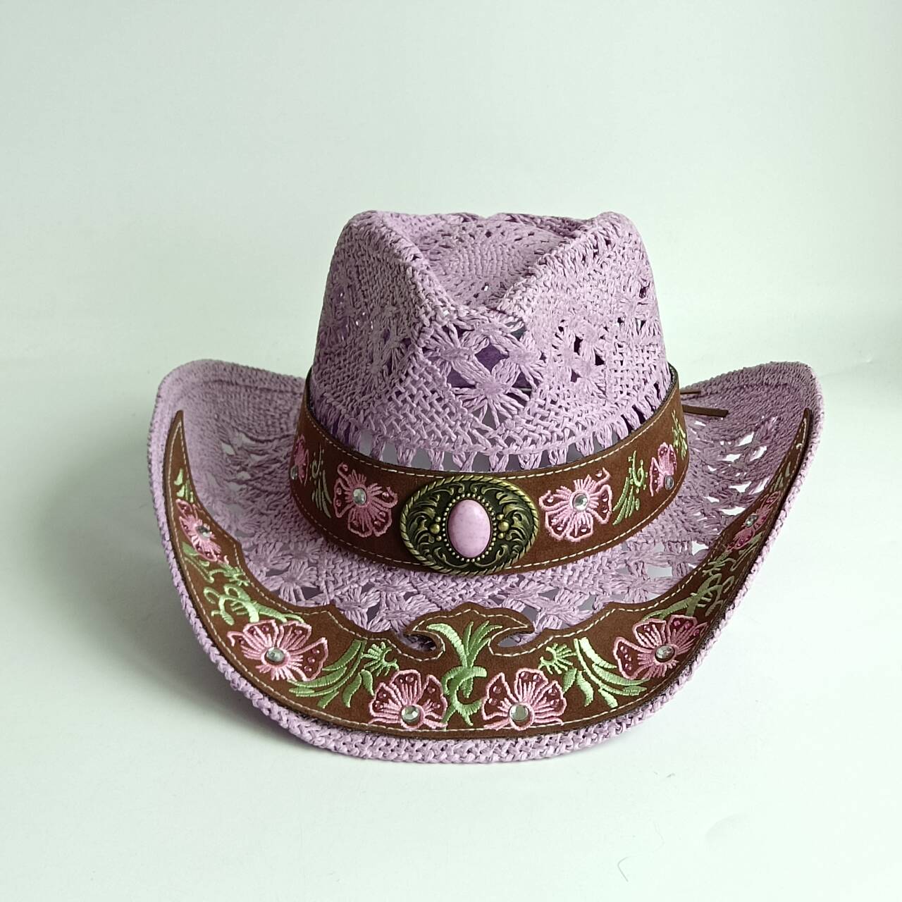 Women Hollow Crochet Western C - Cowboy Hat Straw ulasan dan harga