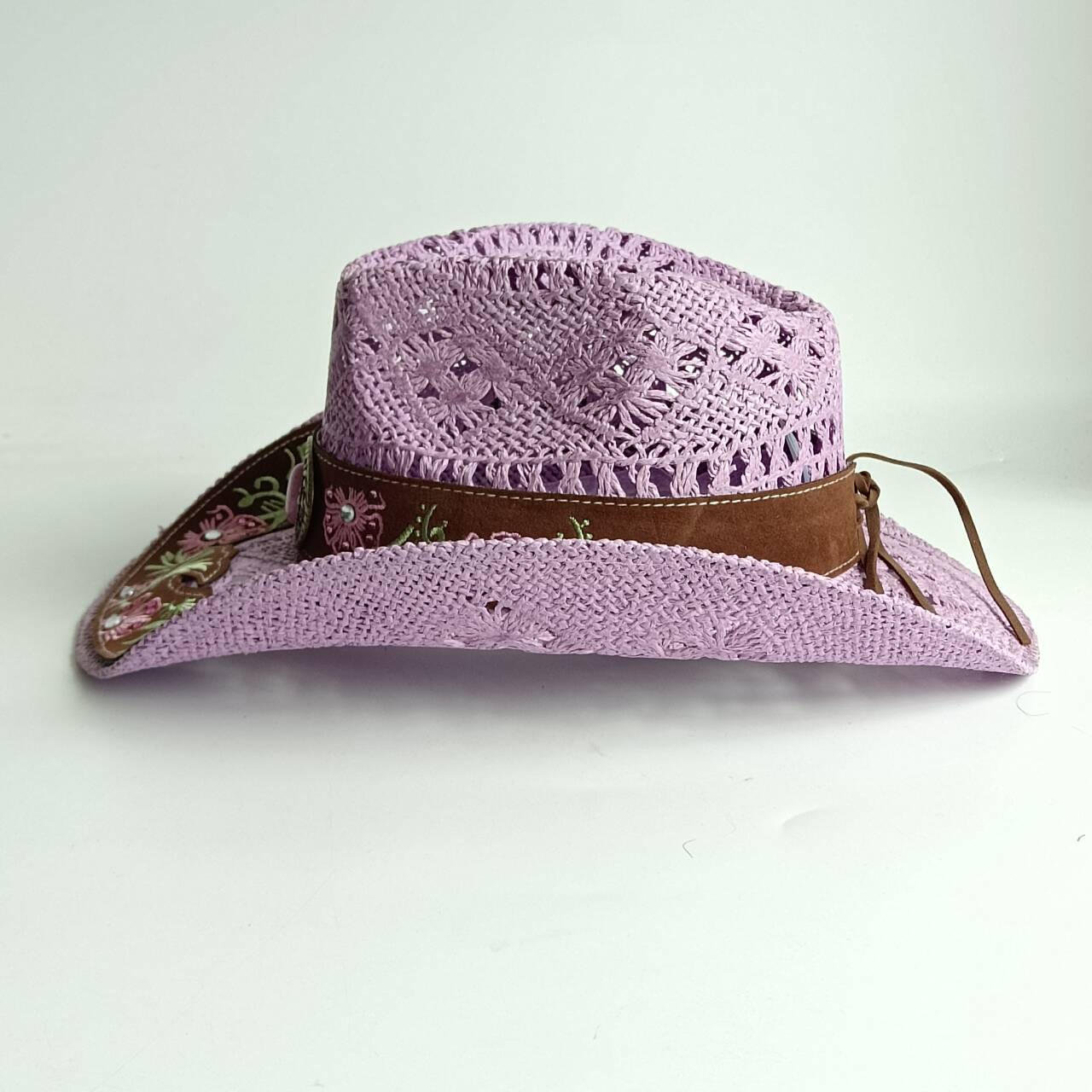 Women Hollow Crochet Western C - Cowboy Hat Straw ulasan dan harga