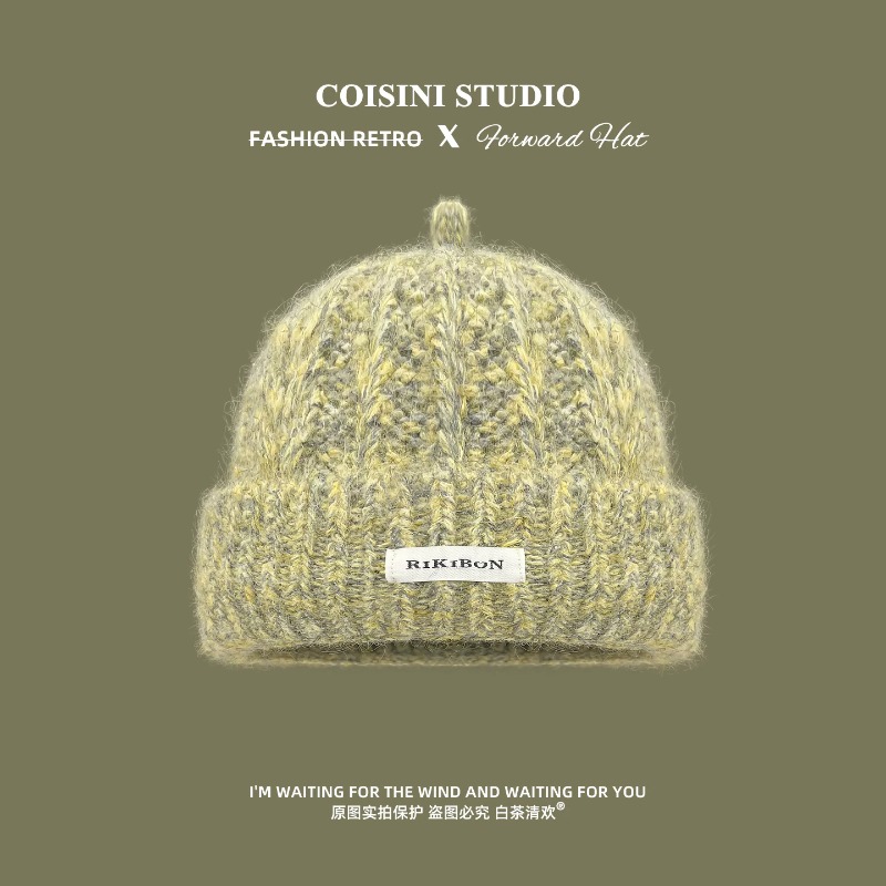 Korean Style Small Top Knot Kn - Beanie Cuffed Knit ulasan dan harga