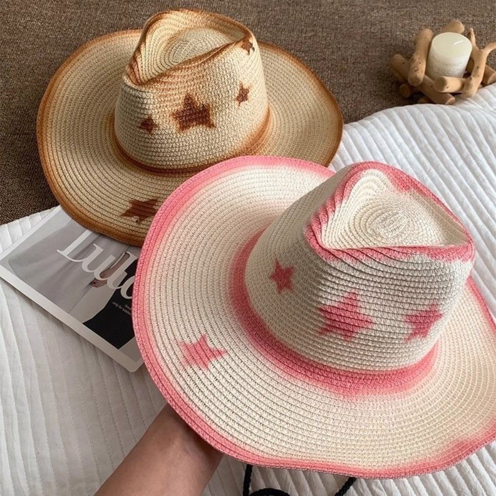 Fashion Breathable Westren Cow - Cowboy Hat Straw ulasan dan harga