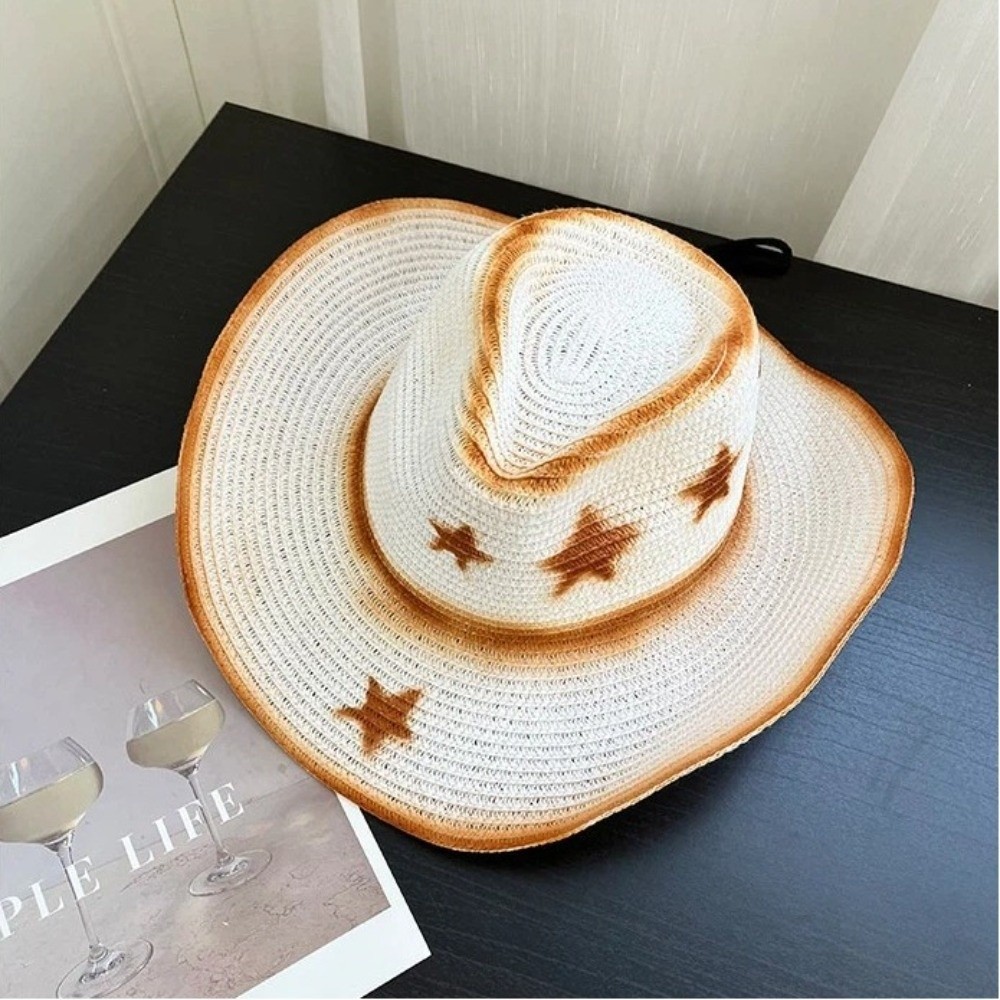 Fashion Breathable Westren Cow - Cowboy Hat Straw ulasan dan harga