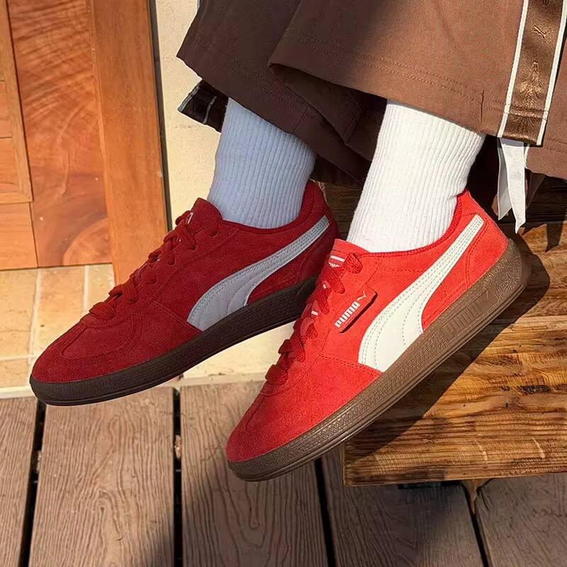 New PUMA Palermo Red Suede Sne - Puma Shoes Suede Classic ulasan dan harga