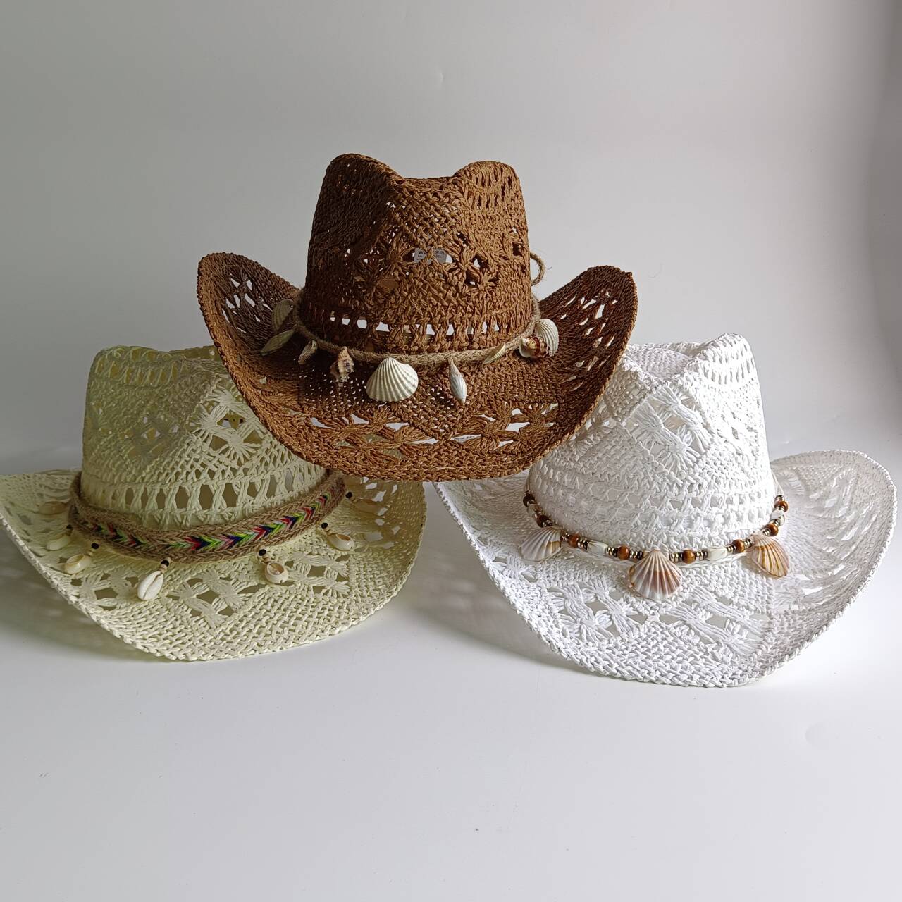 Summer Beach Bohemian Straw Ha - Cowboy Hat Straw ulasan dan harga
