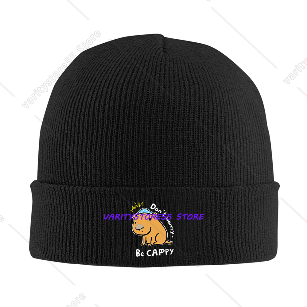 Funny Capybara Quote Knit Bean - Beanie Cuffed Knit ulasan dan harga