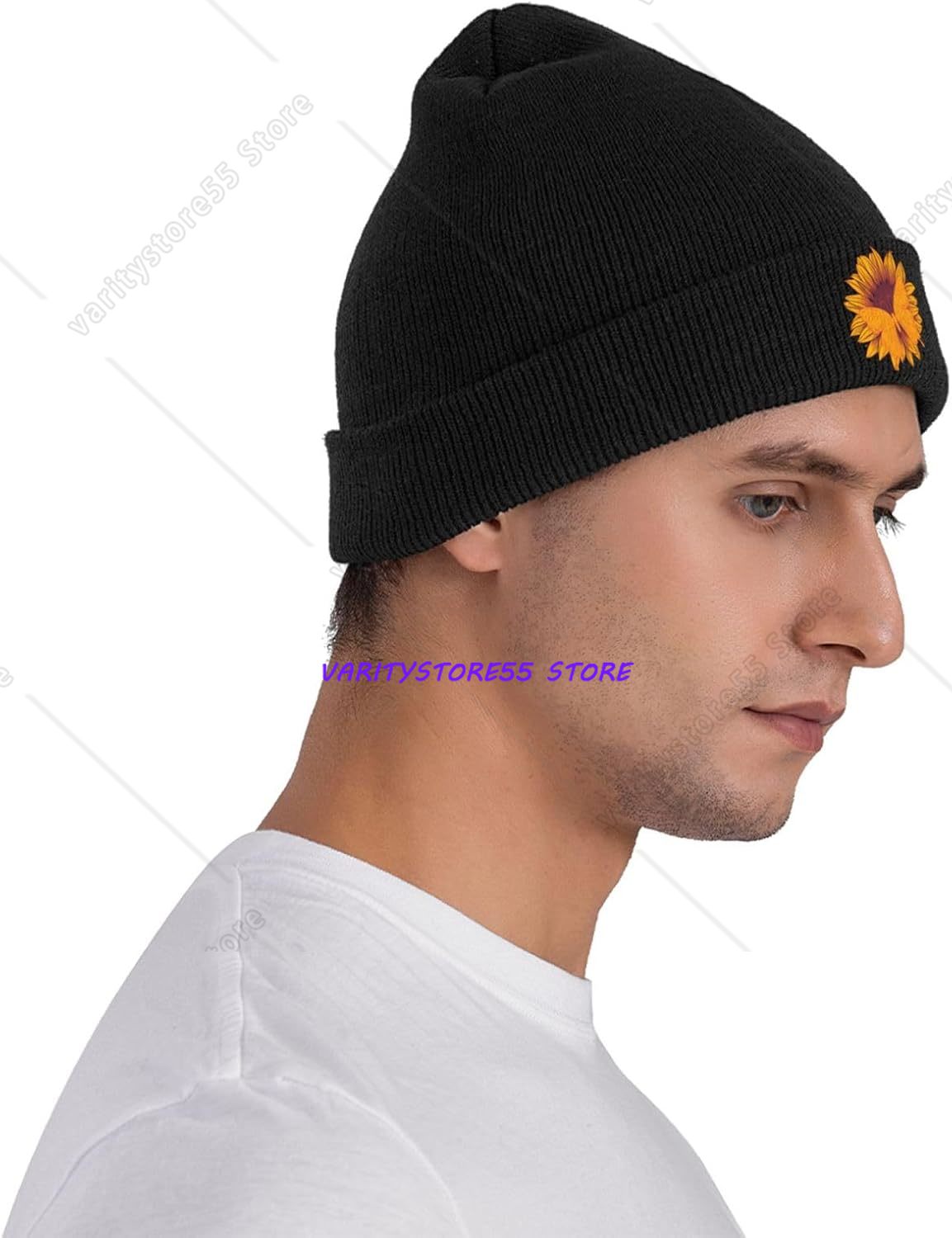 Sunflower Butterfly Knit Beani - Beanie Cuffed Knit ulasan dan harga