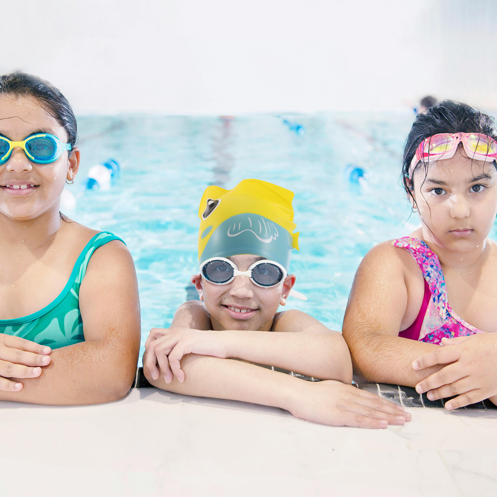 Silicone Swim Cap Cartoon Fish - Swim Hat Silicone ulasan dan harga