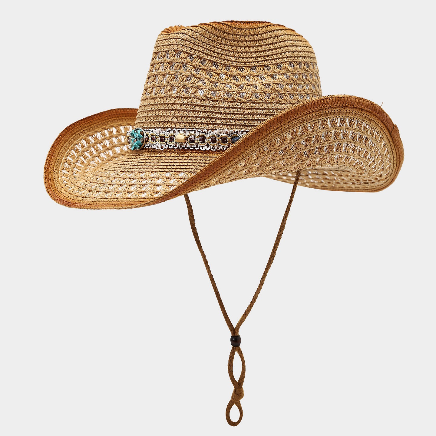 Vintage Wide Brim Straw Cowboy - Cowboy Hat Straw ulasan dan harga