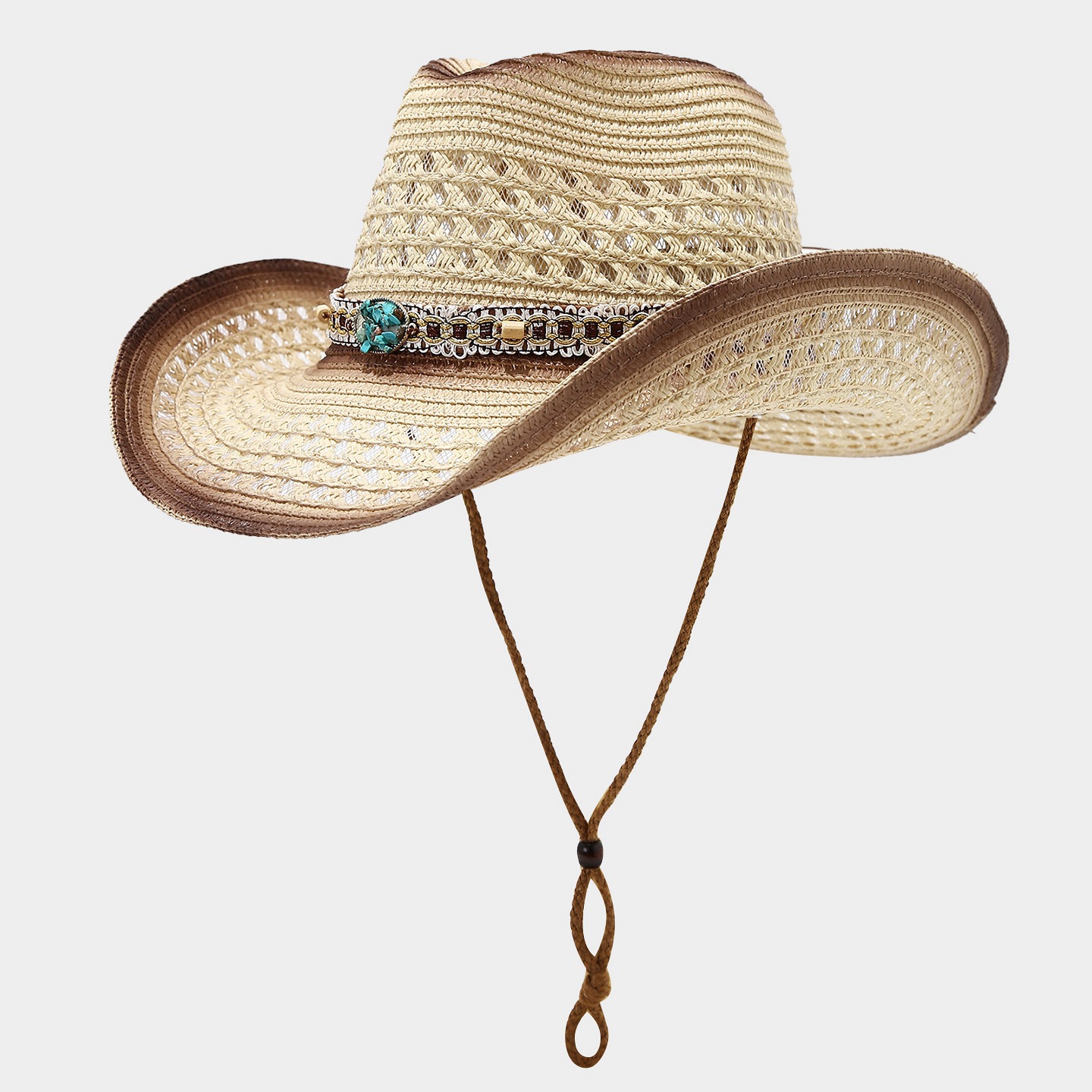 Vintage Wide Brim Straw Cowboy - Cowboy Hat Straw ulasan dan harga
