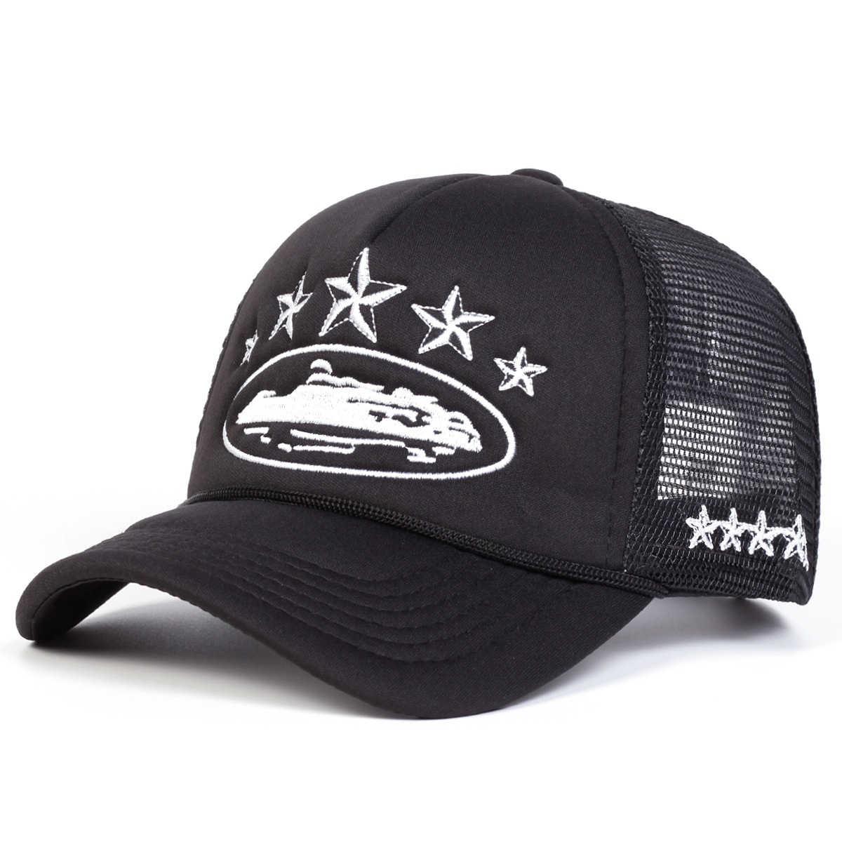 New Unisex Print Baseball Hats - Trucker Cap Mesh ulasan dan harga